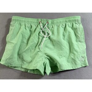 Bugatti Mens Green Swim Trunks Shorts Swimwear Size XL Pockets Drawstring